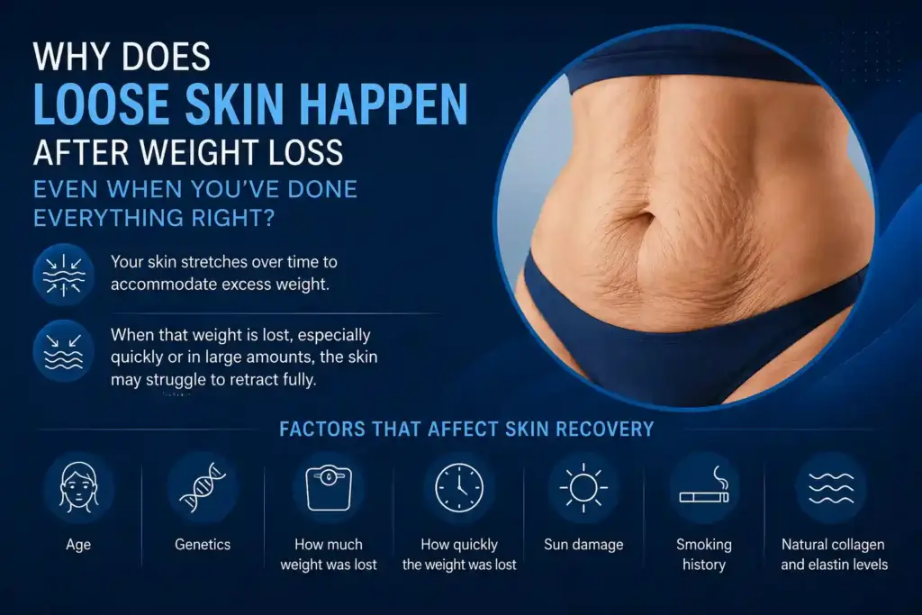 Why Does Loose Skin Happen After Weight Loss Even When You’ve Done Everything Right Fareham?